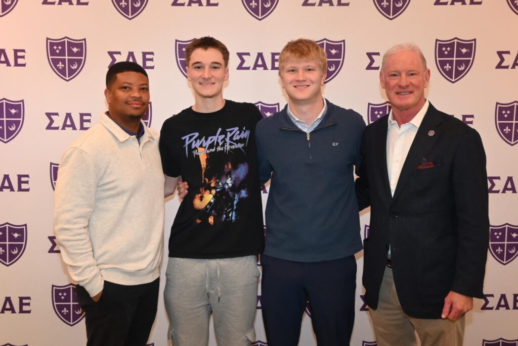 SAE brothers event photo from leadership school
