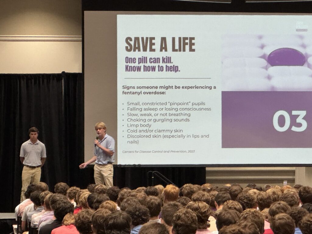 Georgia Beta speaks out on drug awareness event