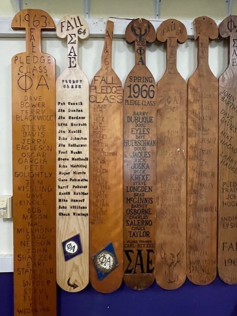 Evansville Fall ’64 Pledge Class Paddle has “Risen From the Ashes”