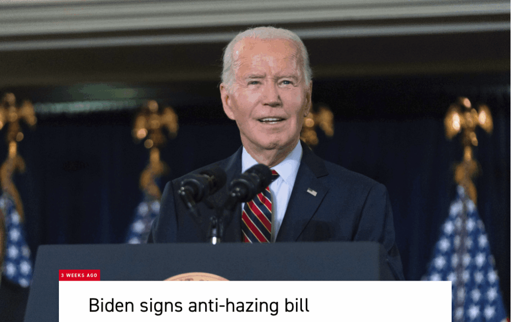Passage of SAE Anti-Hazing Bill