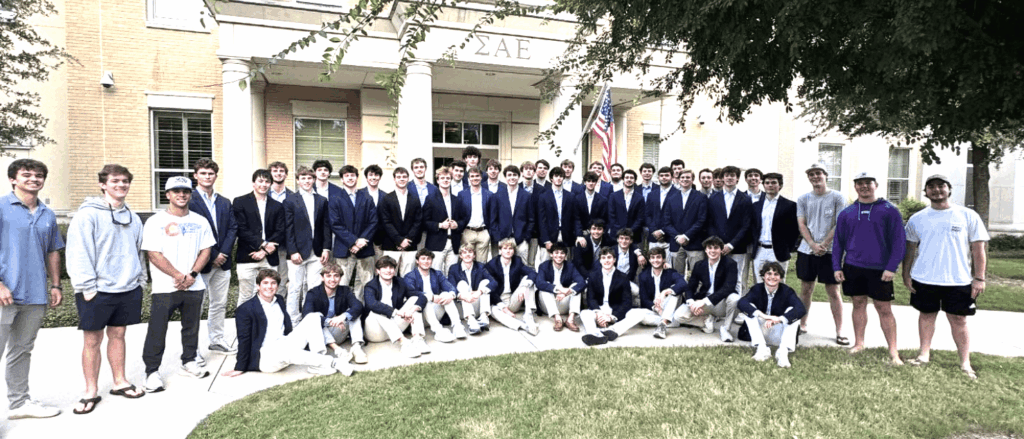 group photo of SAE brothers around Movember