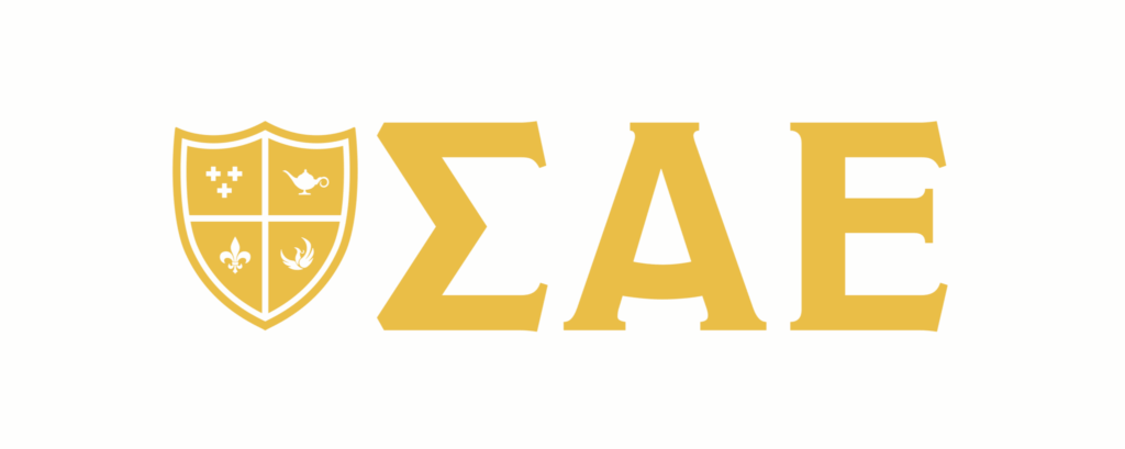 SAE gold letter logo