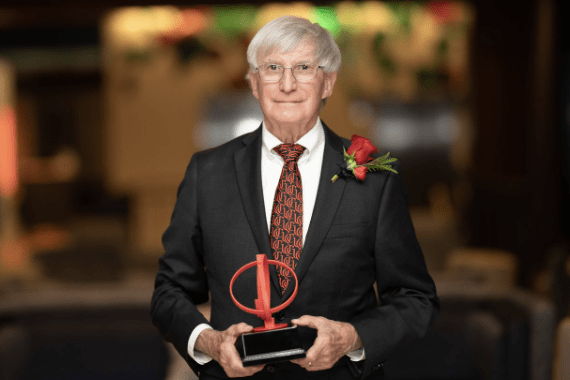 Mike Bowman was honored with the CEAS Lifetime Achievement Award.