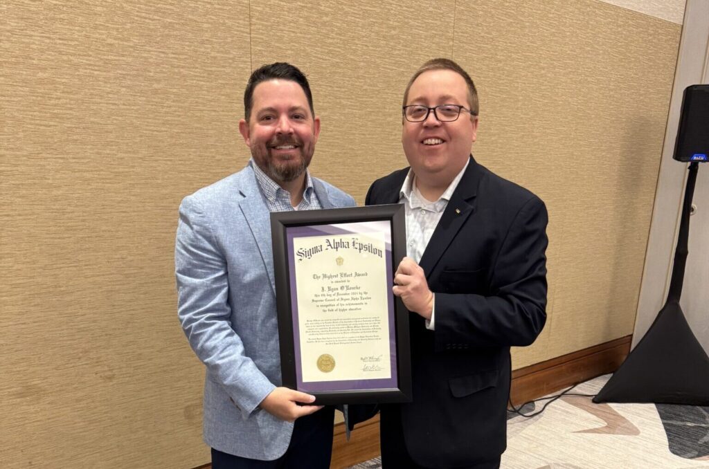 Ryan O'Rourke Presented with THE Award